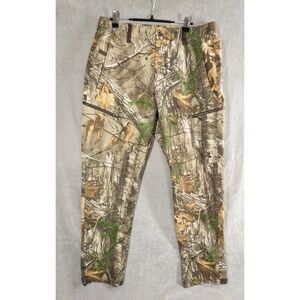 Under Armour Storm Realtree Camo Pants Mens 34  Fleece Outdoor Hunting Loose Fit